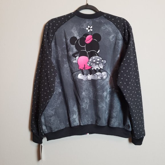 Cherokee Infinity X Disney NWT Watch Me Go Zip Front Scrub Jacket Large - Picture 9 of 13